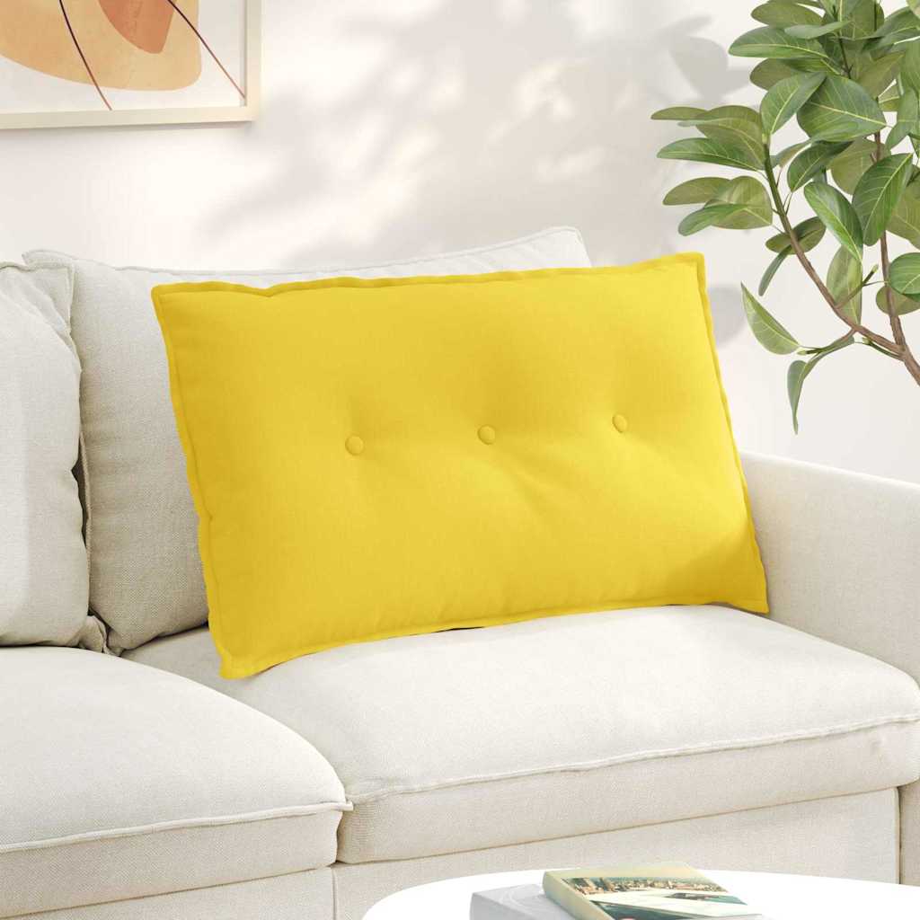 Rücken Kissen Helles Gelb 80 x 19 x 50 cm Stoff