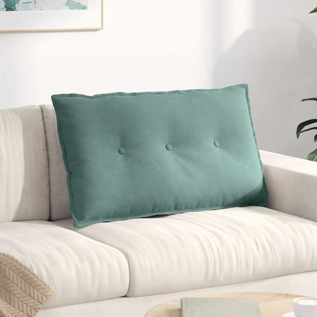 Rücken Kissen Meergrün 80 x 50 cm Cordstoff