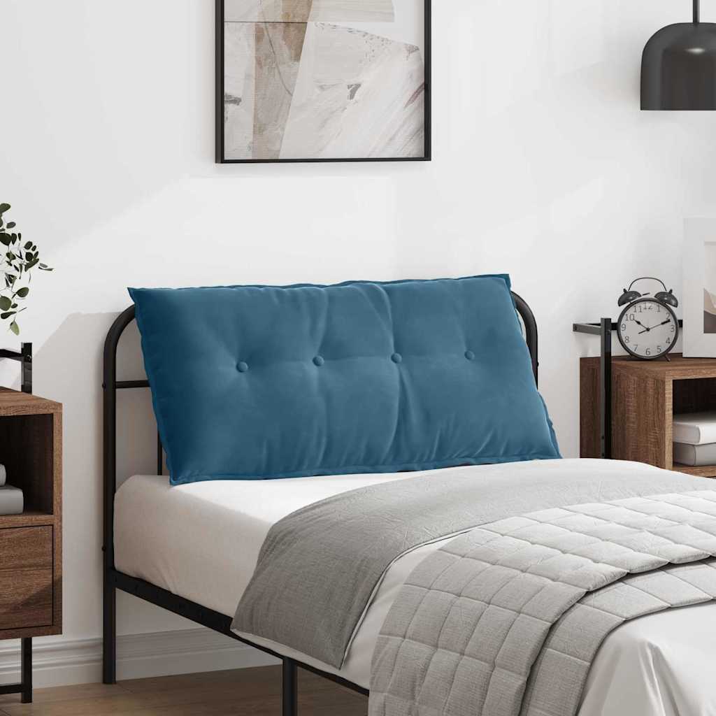 Rücken Kissen Blau 100 x 50 cm Cordstoff