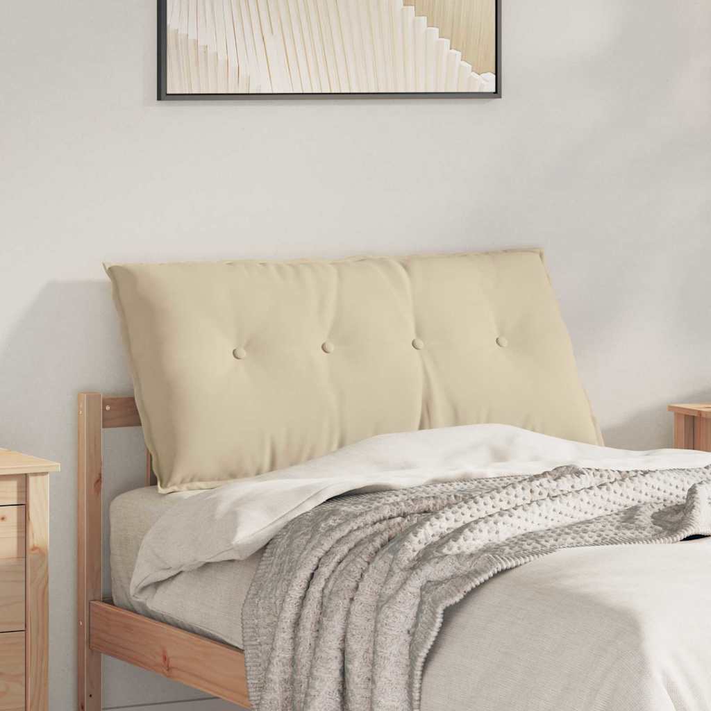 Rücken Kissen Creme 100 x 50 cm Mikrofaserstoff