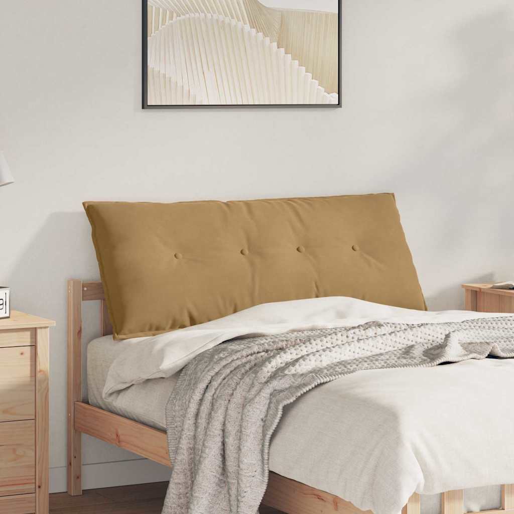 Rücken Kissen Braun 120 x 50 cm Cordstoff