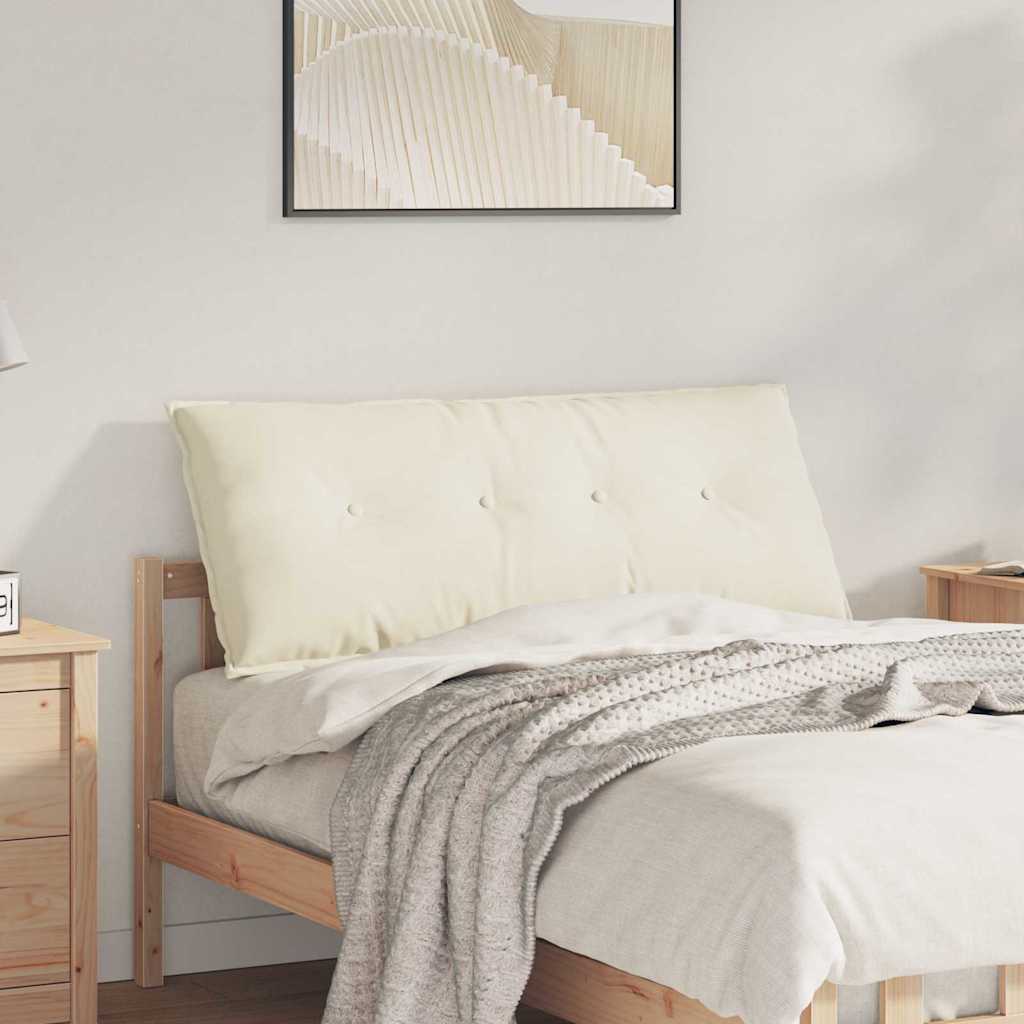 Rücken Kissen Creme 120 x 50 cm Cordstoff