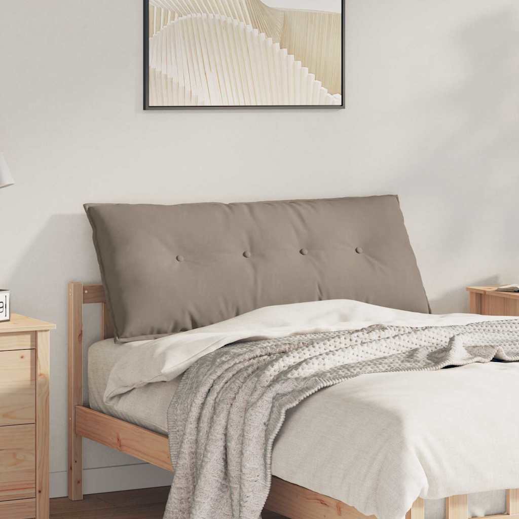 Rücken Kissen Taupe 120 x 50 cm Mikrofaserstoff