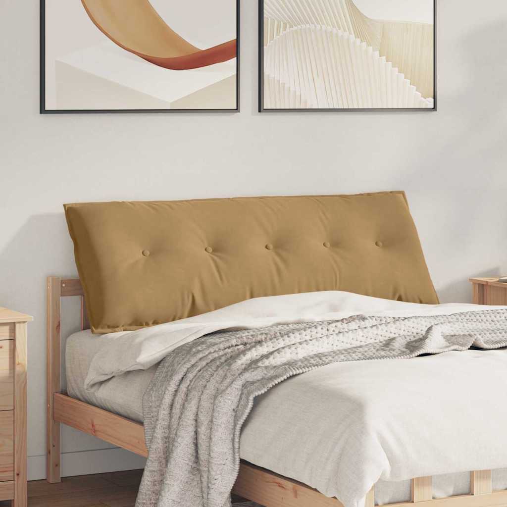 Rücken Kissen Braun 140 x 50 cm Cordstoff