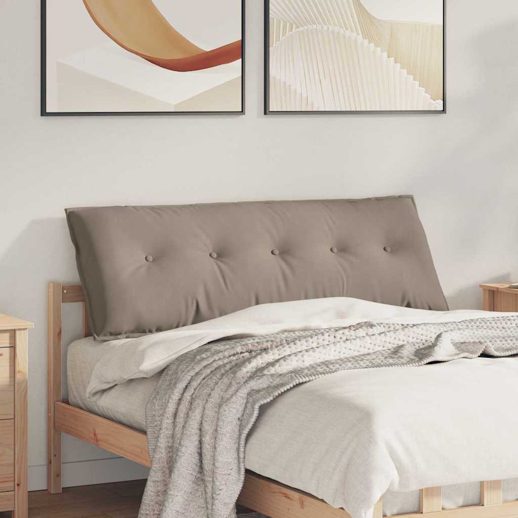 Rücken Kissen Taupe 140 x 50 cm Mikrofaserstoff