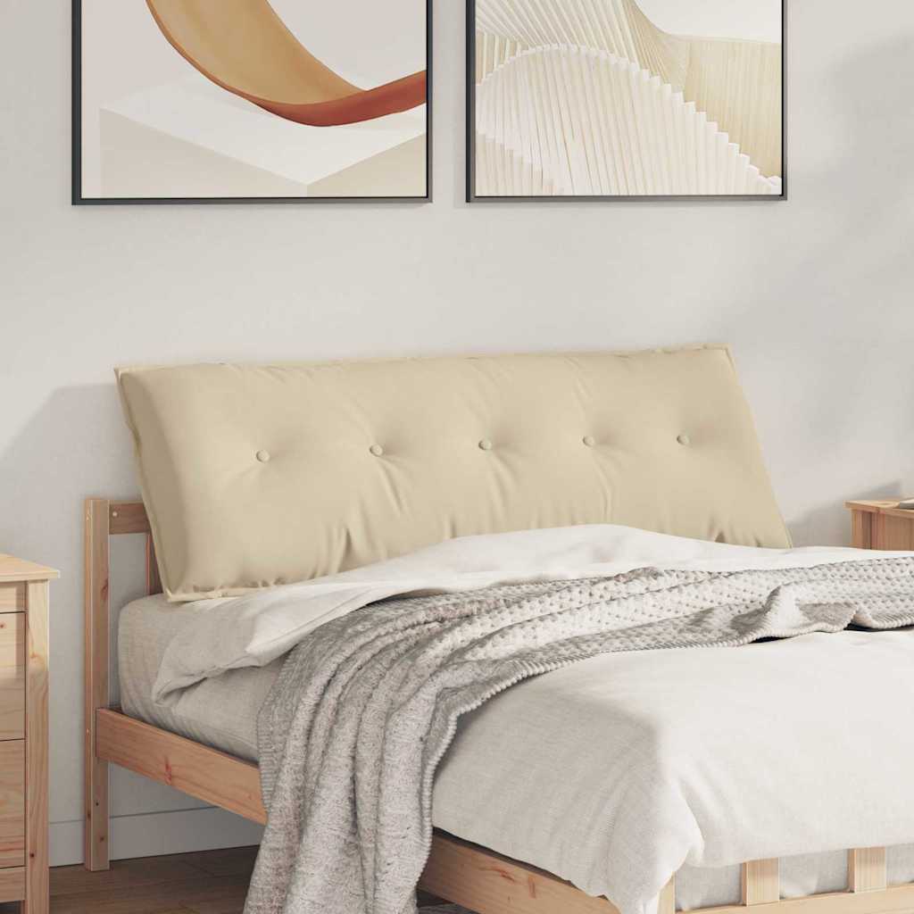 Rücken Kissen Creme 140 x 50 cm Mikrofaserstoff