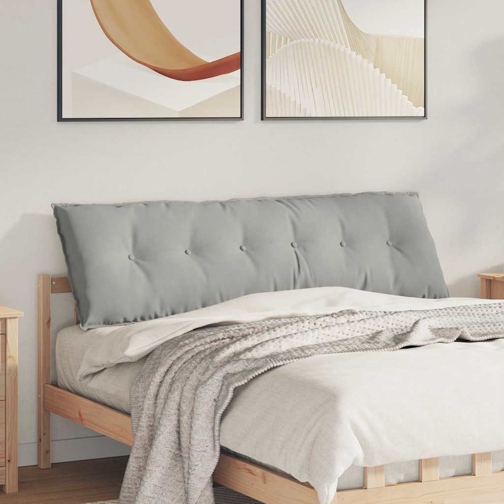 Rücken Kissen Hellgrau 160 x 50 cm Mikrofaserstoff