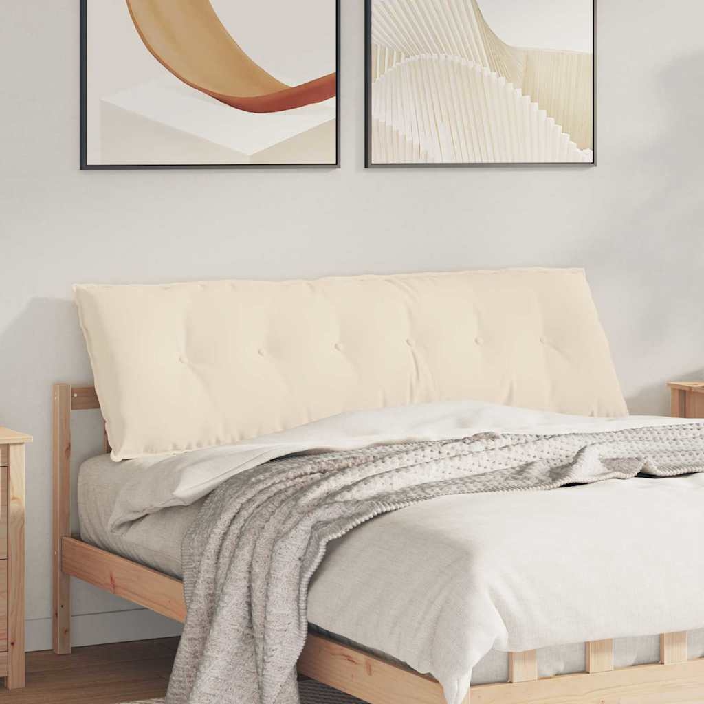 Rücken Kissen Beige 160 x 50 cm Mikrofaserstoff