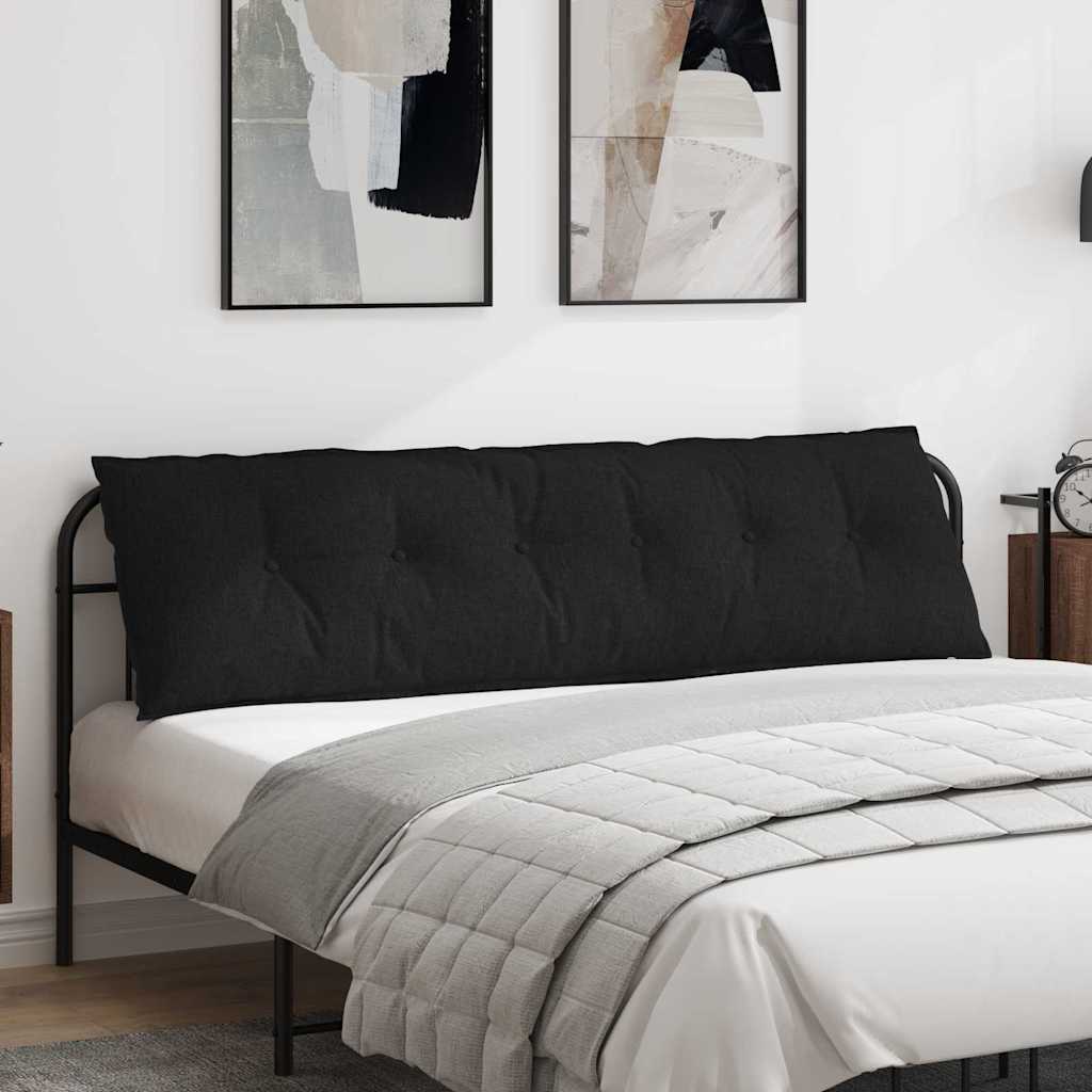 Rücken Kissen Schwarz 180 x 19 x 50 cm Stoff