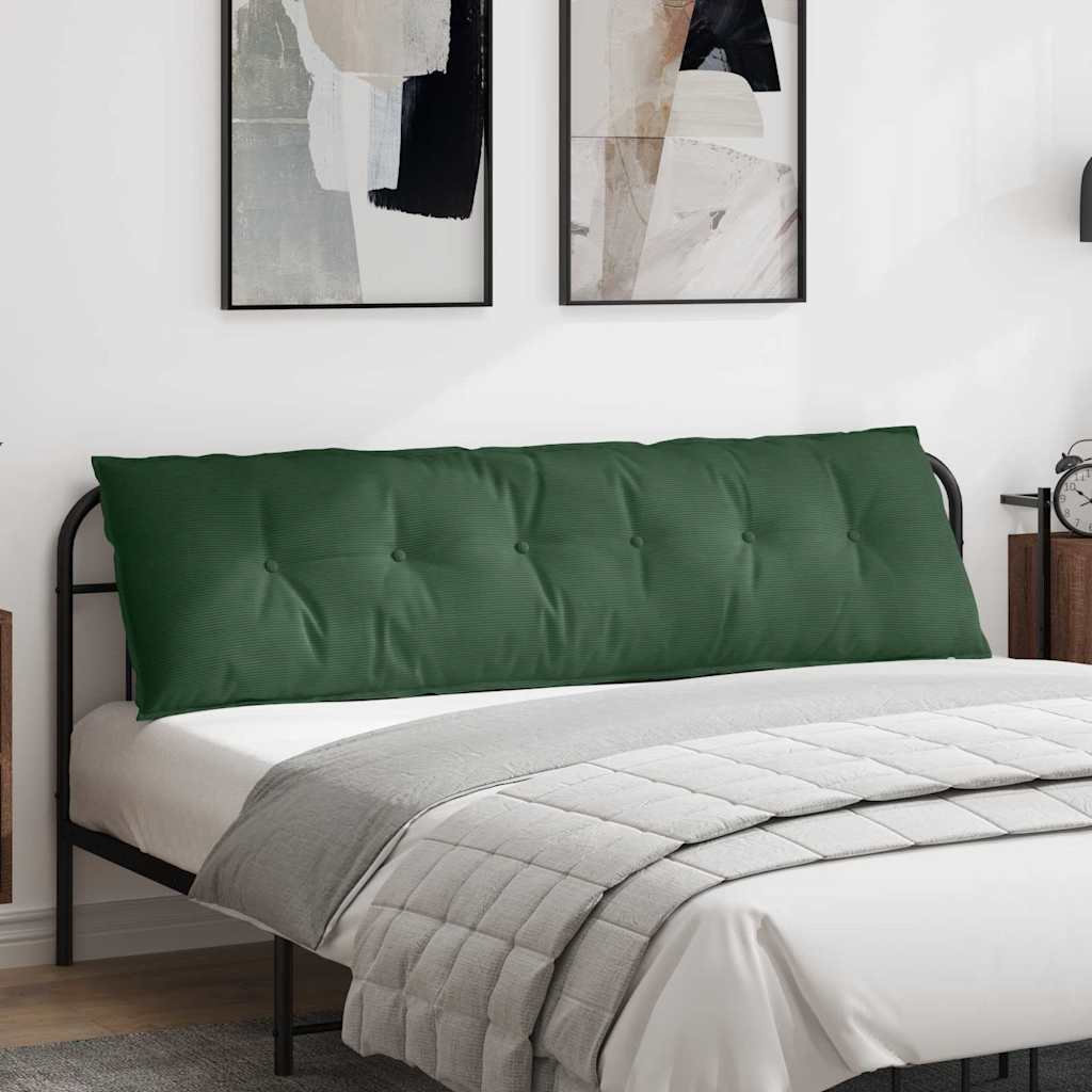 Rücken Kissen Dschungelgrün 180 x 50 cm Cordstoff
