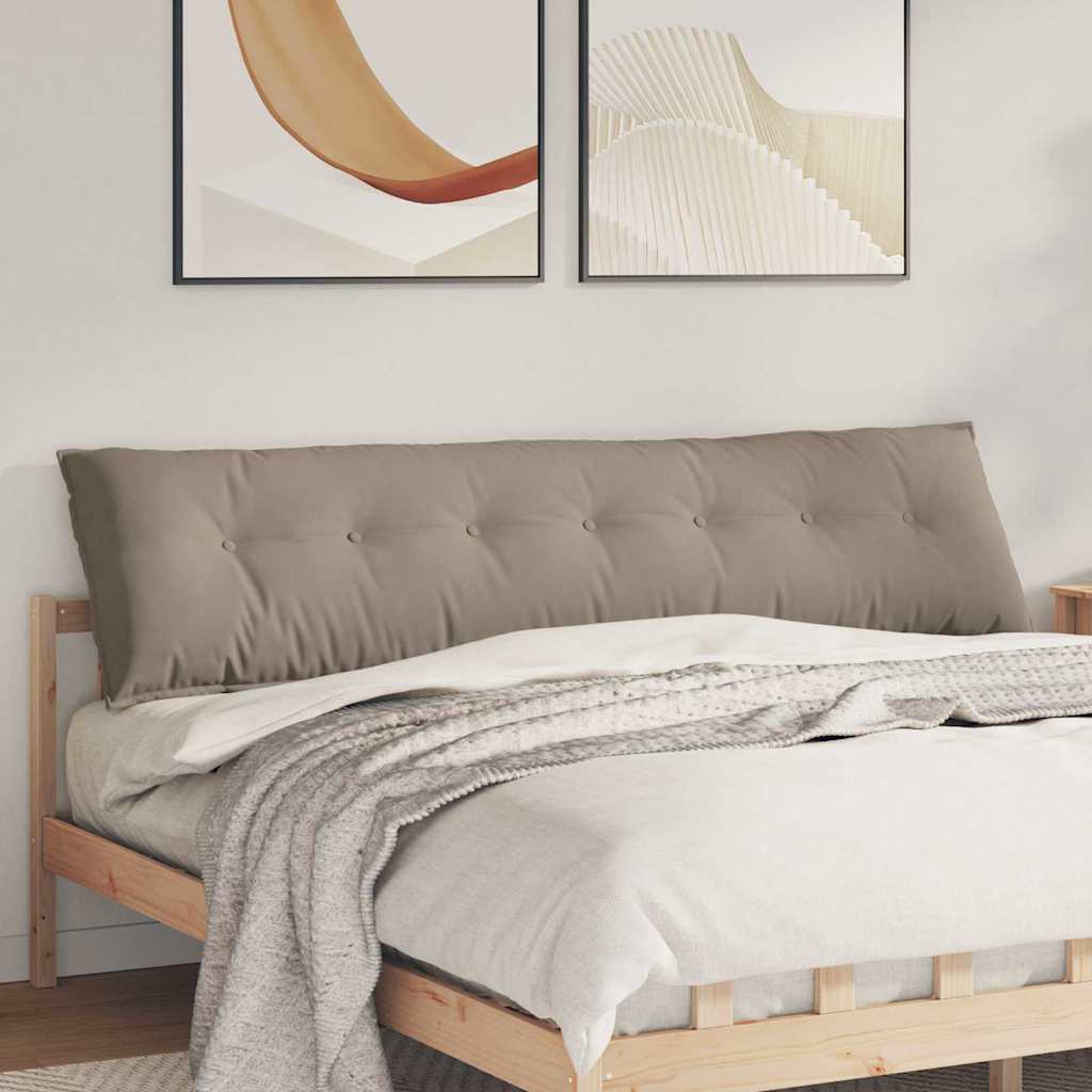 Rücken Kissen Taupe 200 x 50 cm Mikrofaserstoff