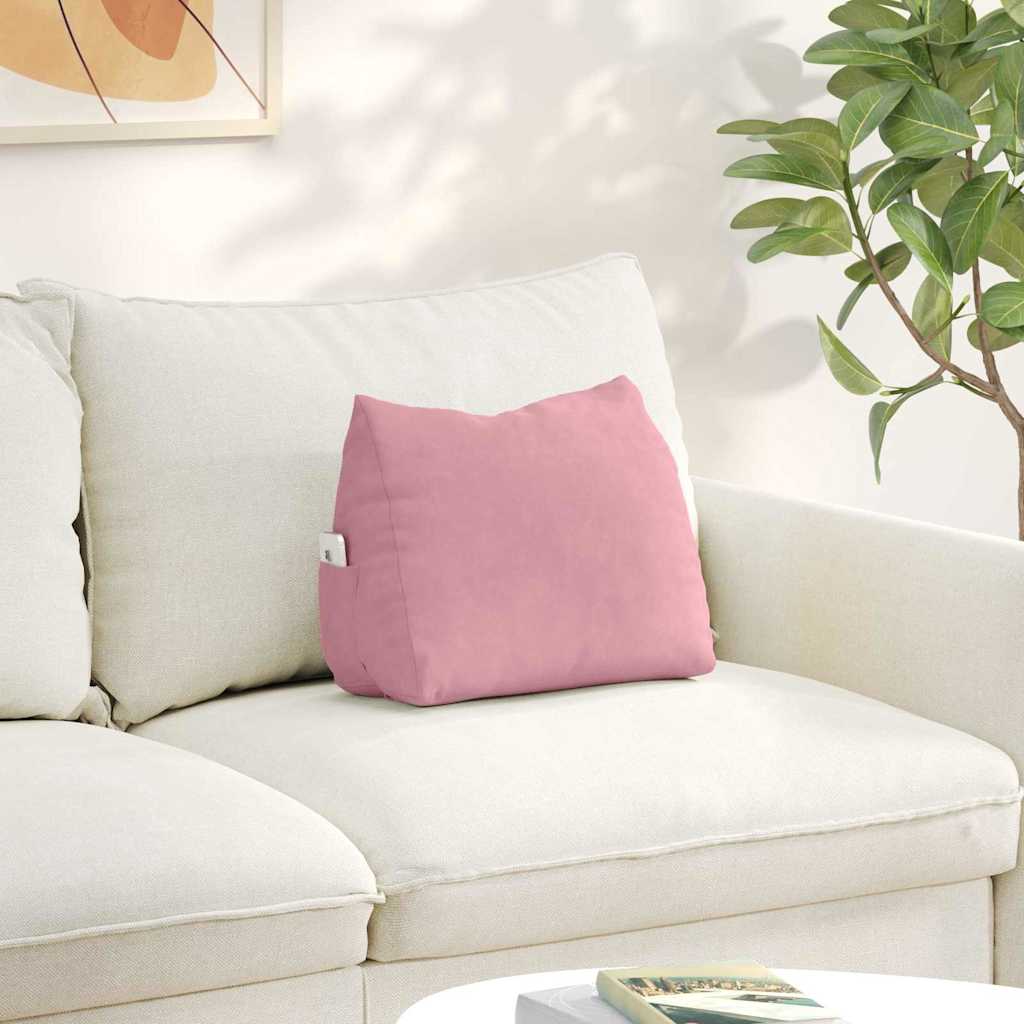Rücken Kissen Rosa 45 x 20 x 35 cm Cordstoff