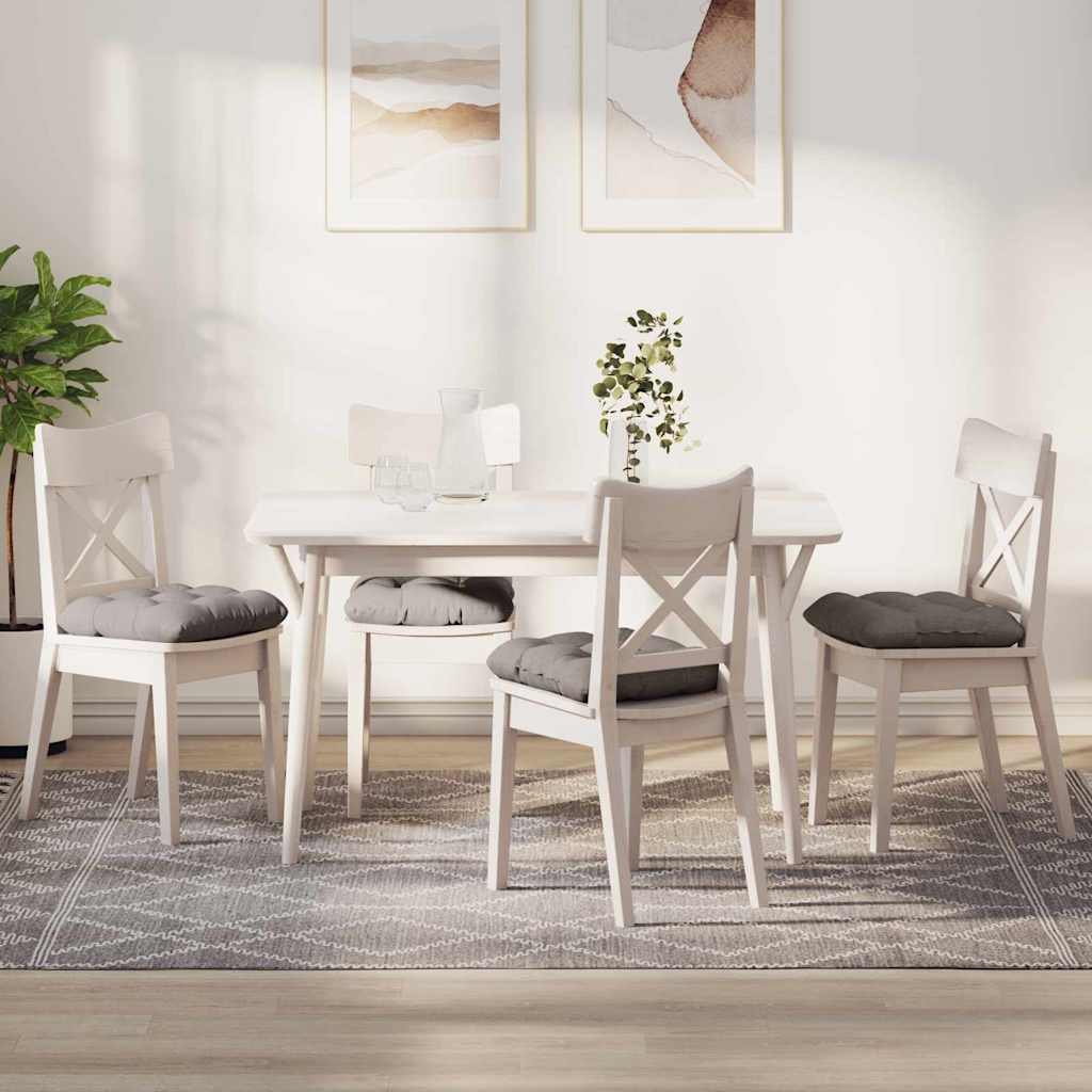 Sitzkissen 4 stk. Stoff Taupe 40 x 40 x 12 cm
