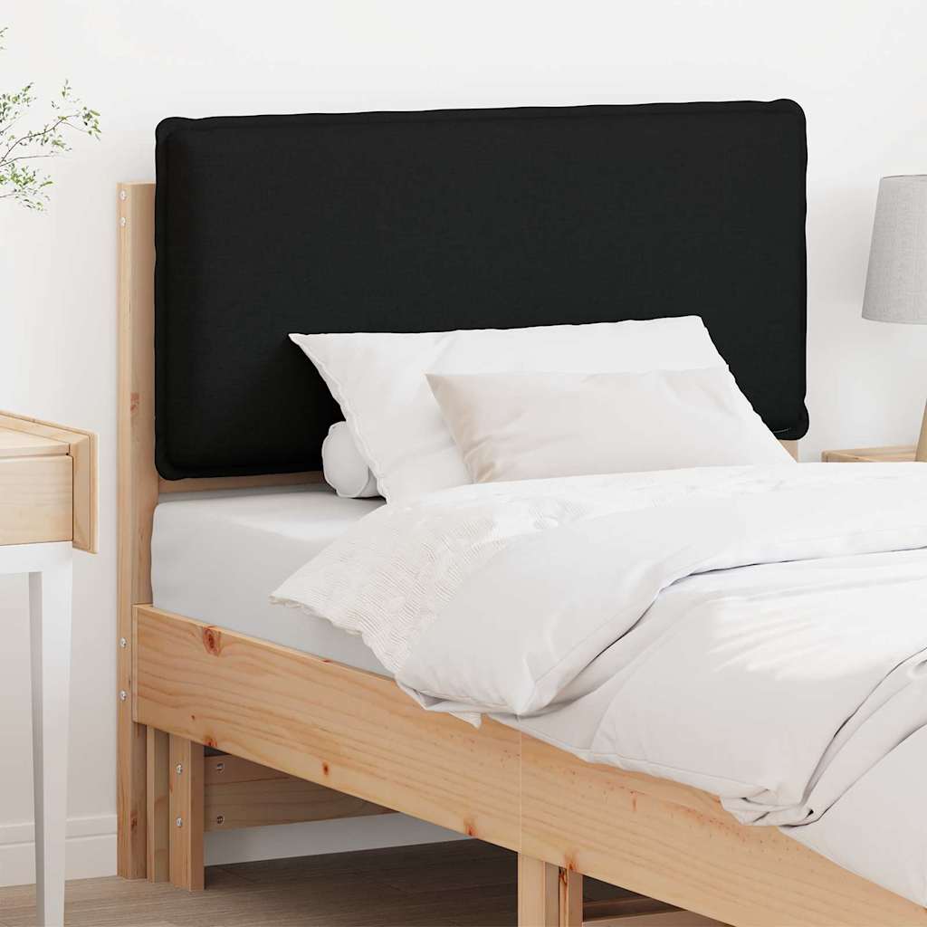 Gepolstertes Kopfteil mit Kopfteil Natürlich und Schwarz 90 cm
