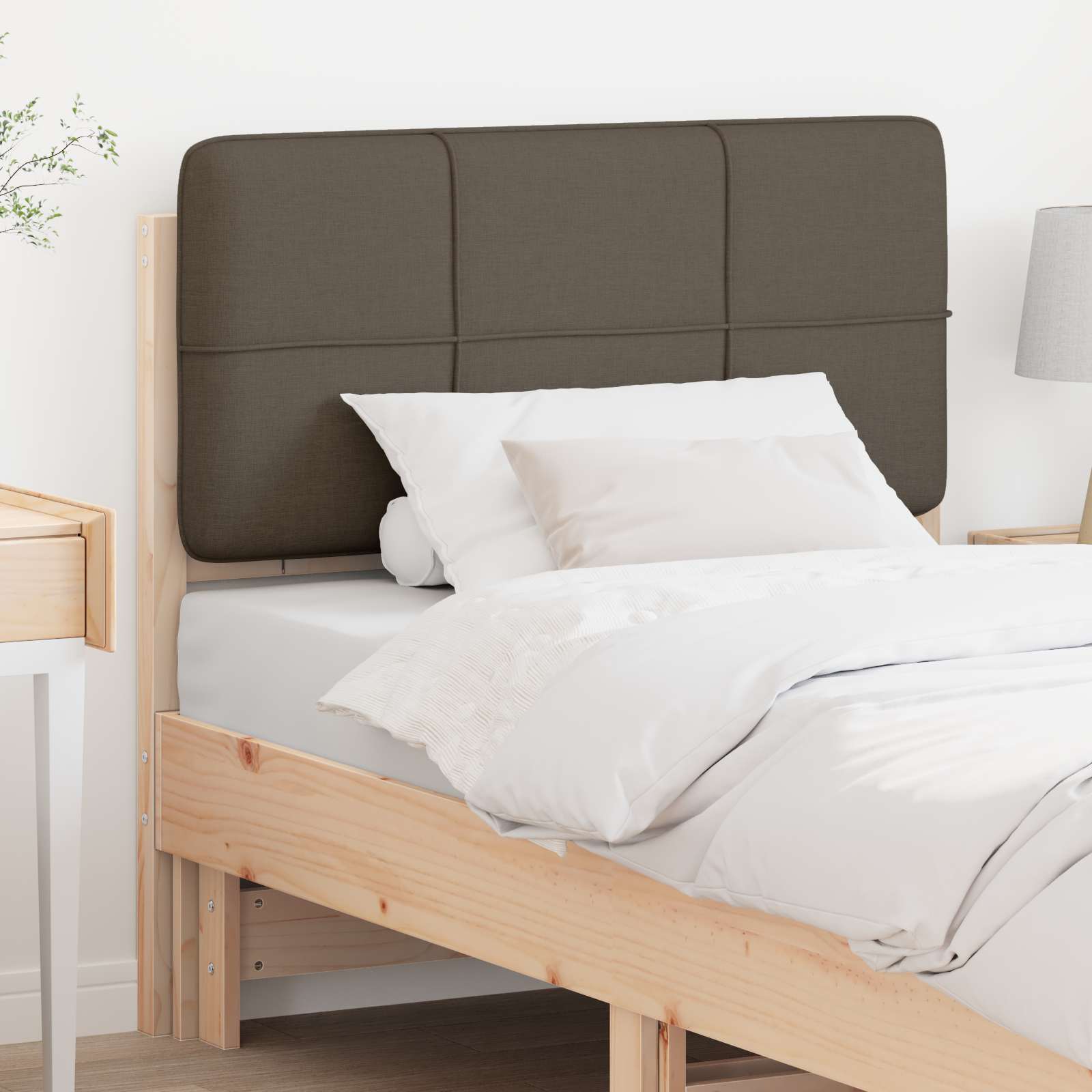 Gepolstertes Kopfteil mit Kopfteil Braun und Taupe 100 cm