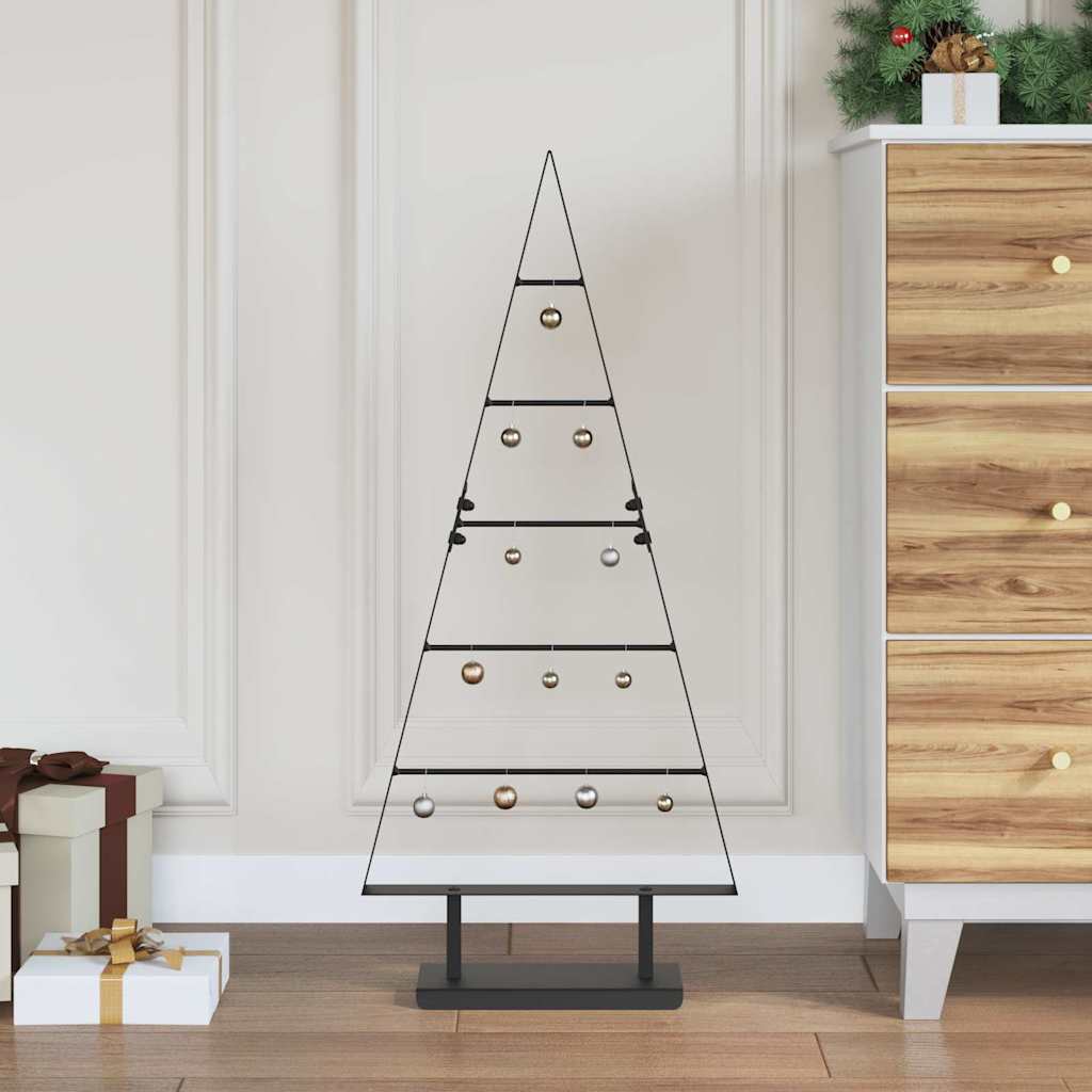 Metall Weihnachtsbaum Schwarz 90 cm Stahl