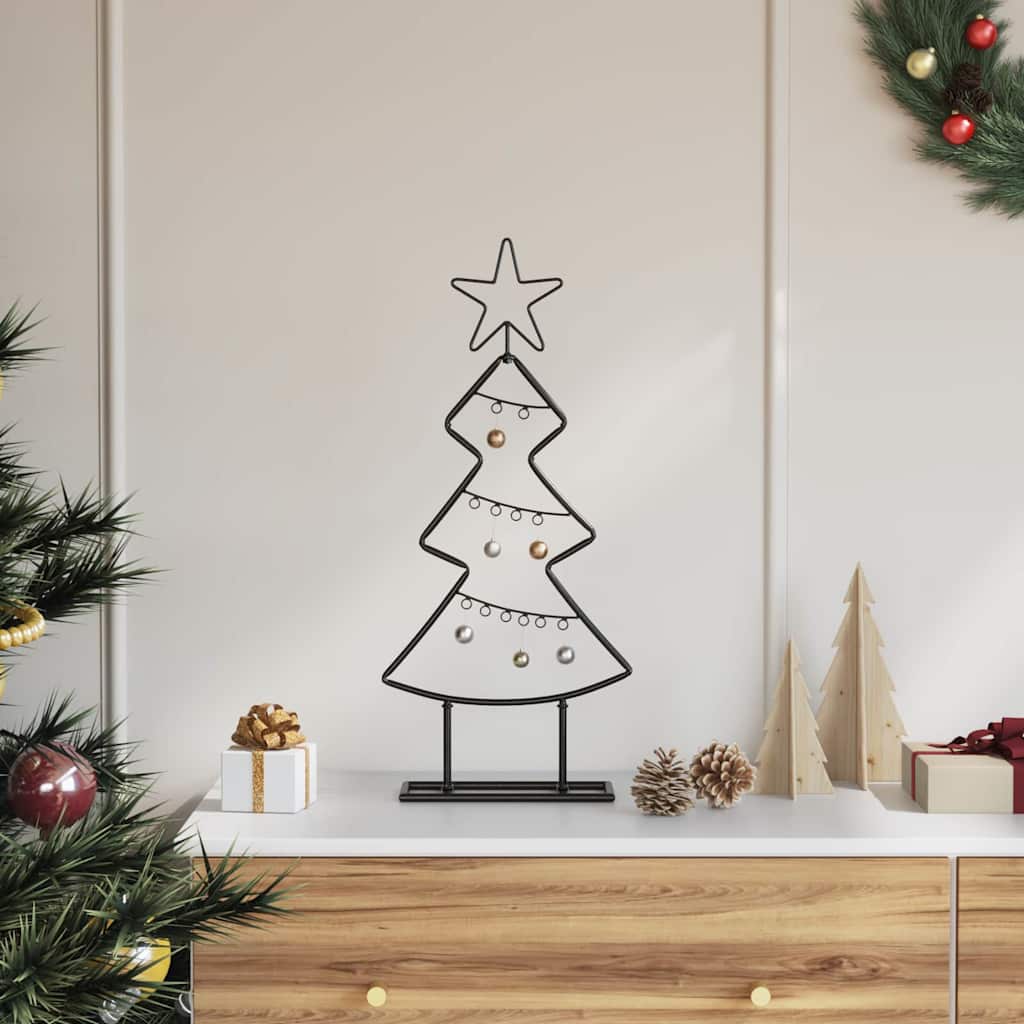 Metall Weihnachtsbaum Schwarz 60 cm Stahl