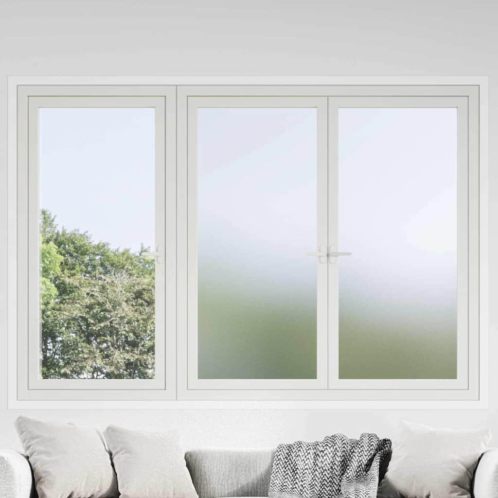 Selbstklebende Fensterfolie Frostiges Grau 60 x 2000 cm PVC
