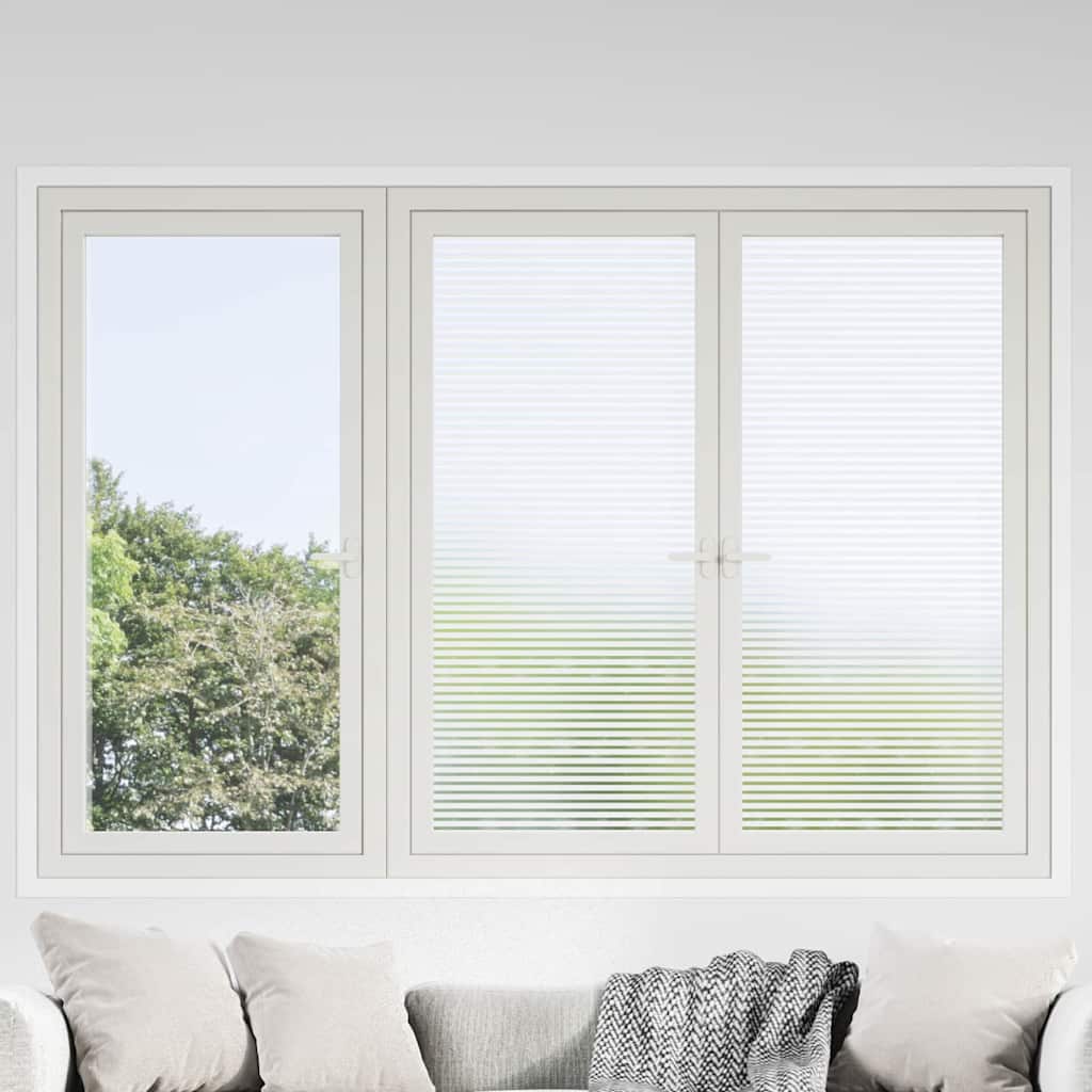 Selbstklebende Fensterfolie Mattierte Streifen 45 x 500 cm PVC
