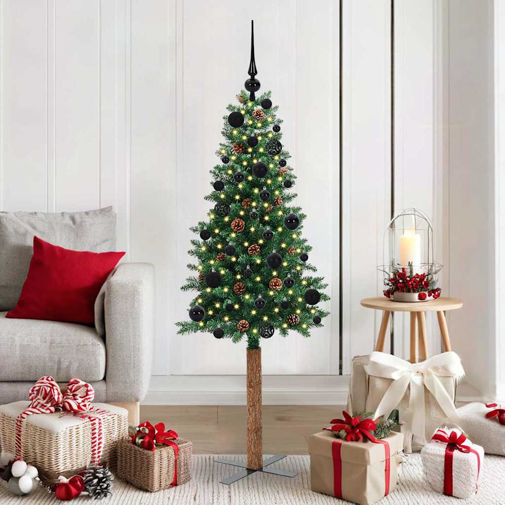 Schlanker Weihnachtsbaum Grün 150 cm