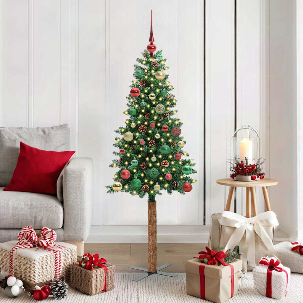 Schlanker Weihnachtsbaum Grün 150 cm
