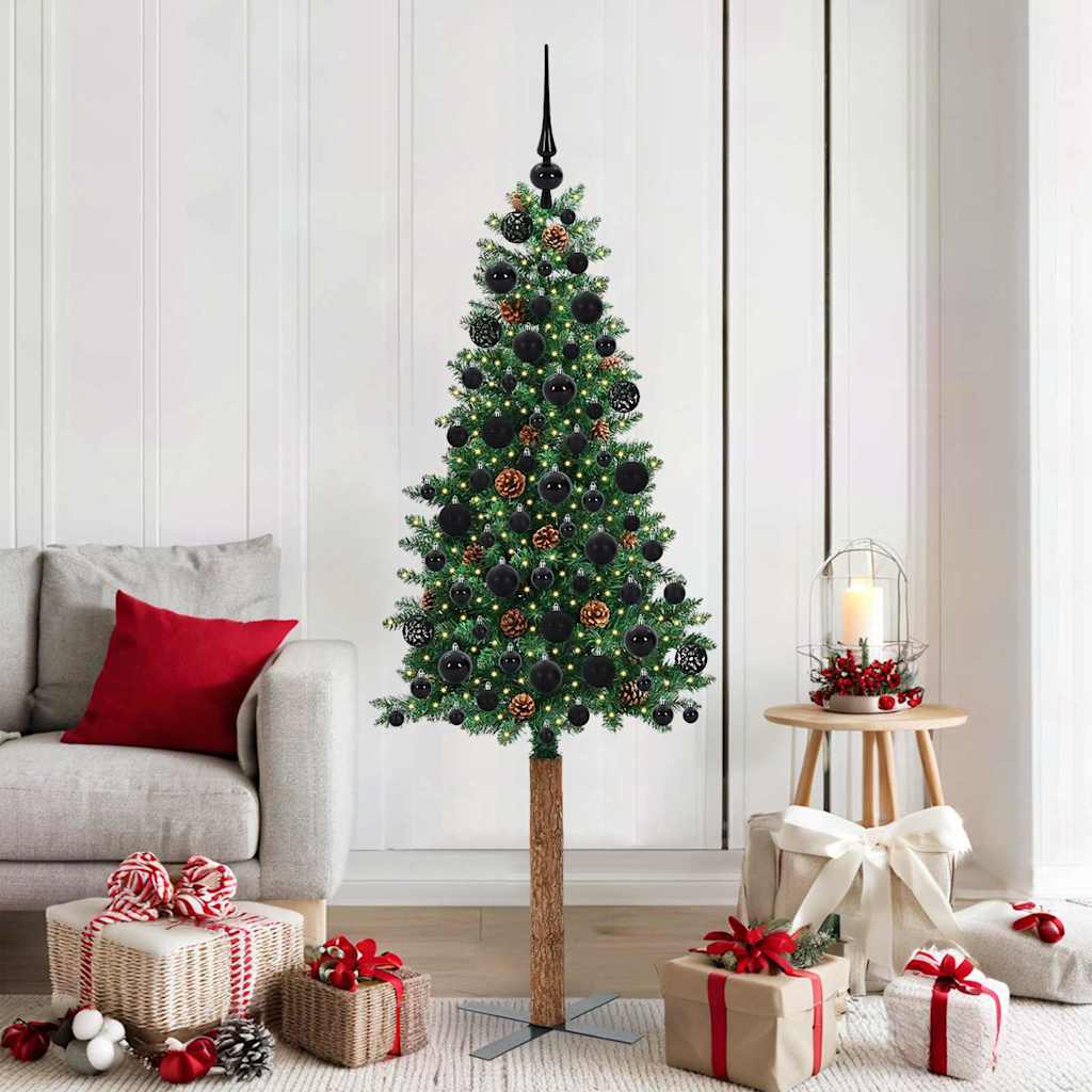 Schlanker Weihnachtsbaum Grün 180 cm