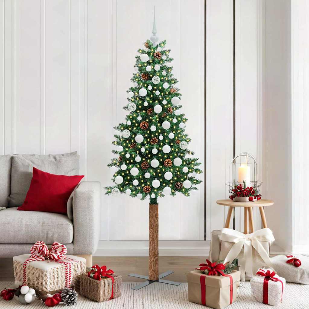 Schlanker Weihnachtsbaum Grün 180 cm