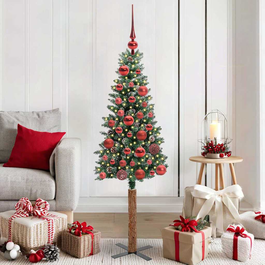 Schlanker Weihnachtsbaum Grün 150 cm