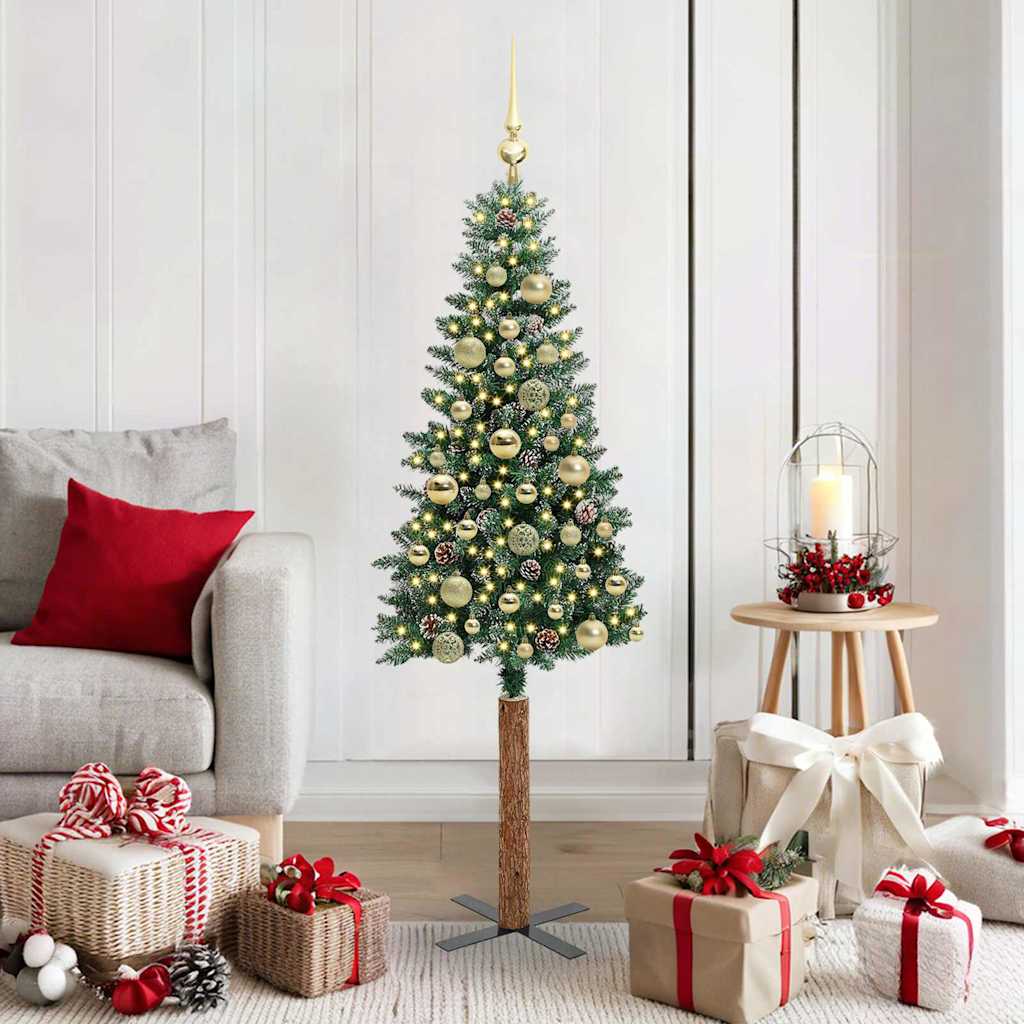 Schlanker Weihnachtsbaum Grün 150 cm