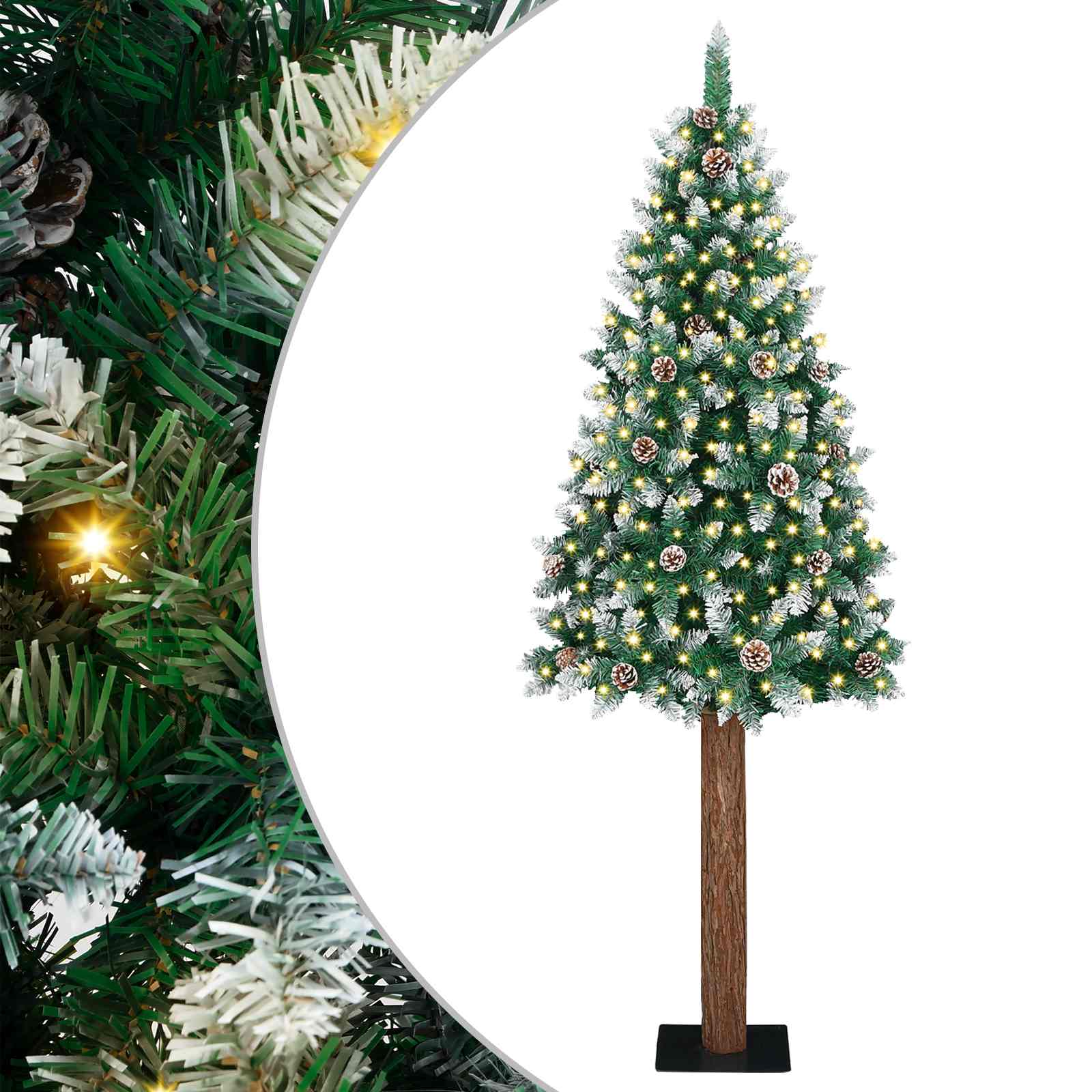 Schlanker Weihnachtsbaum Grün 180 cm