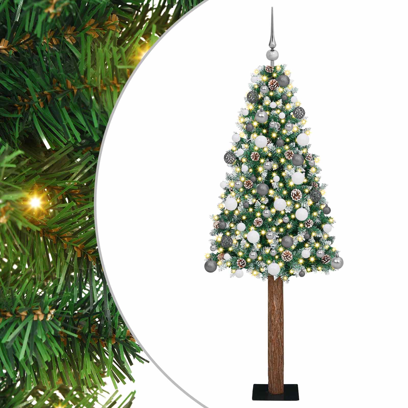 Schlanker Weihnachtsbaum Grün 180 cm