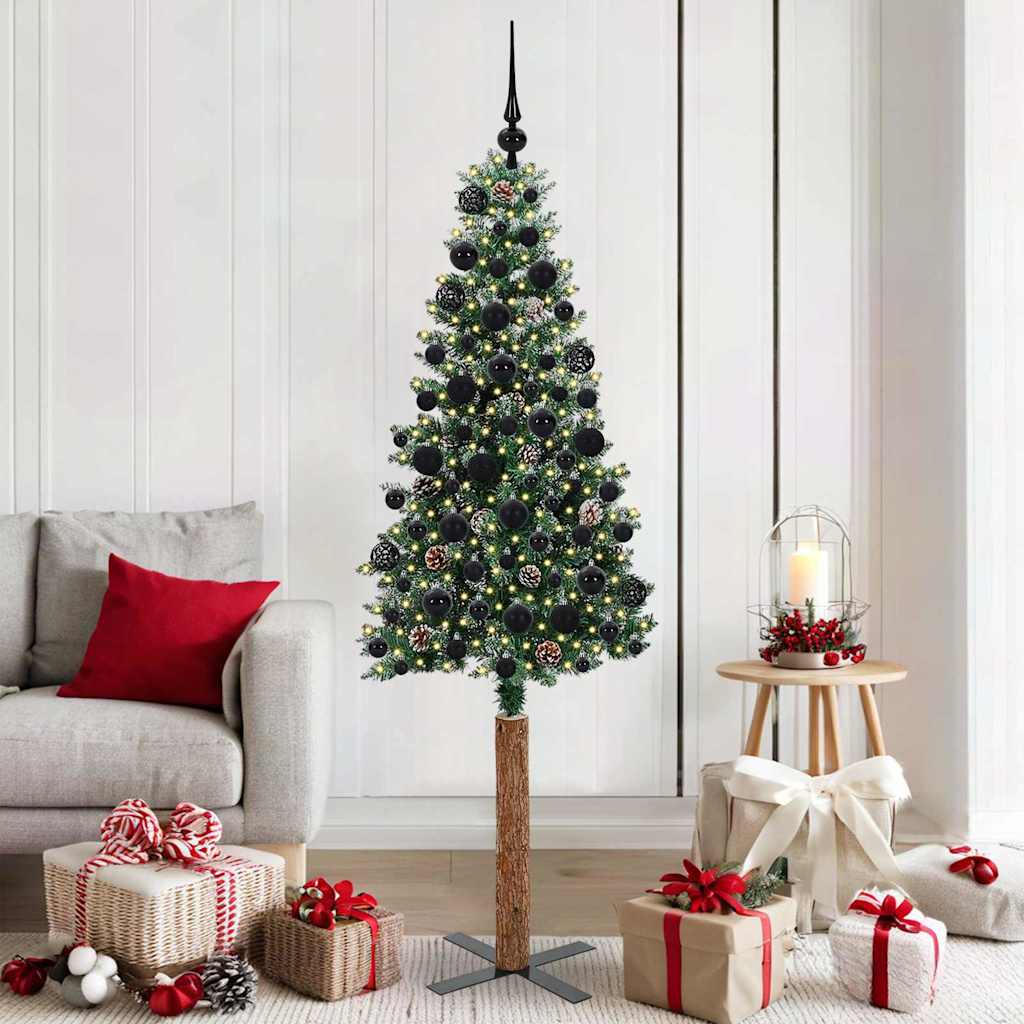 Schlanker Weihnachtsbaum Grün 180 cm