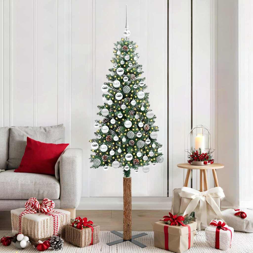 Schlanker Weihnachtsbaum Grün 180 cm