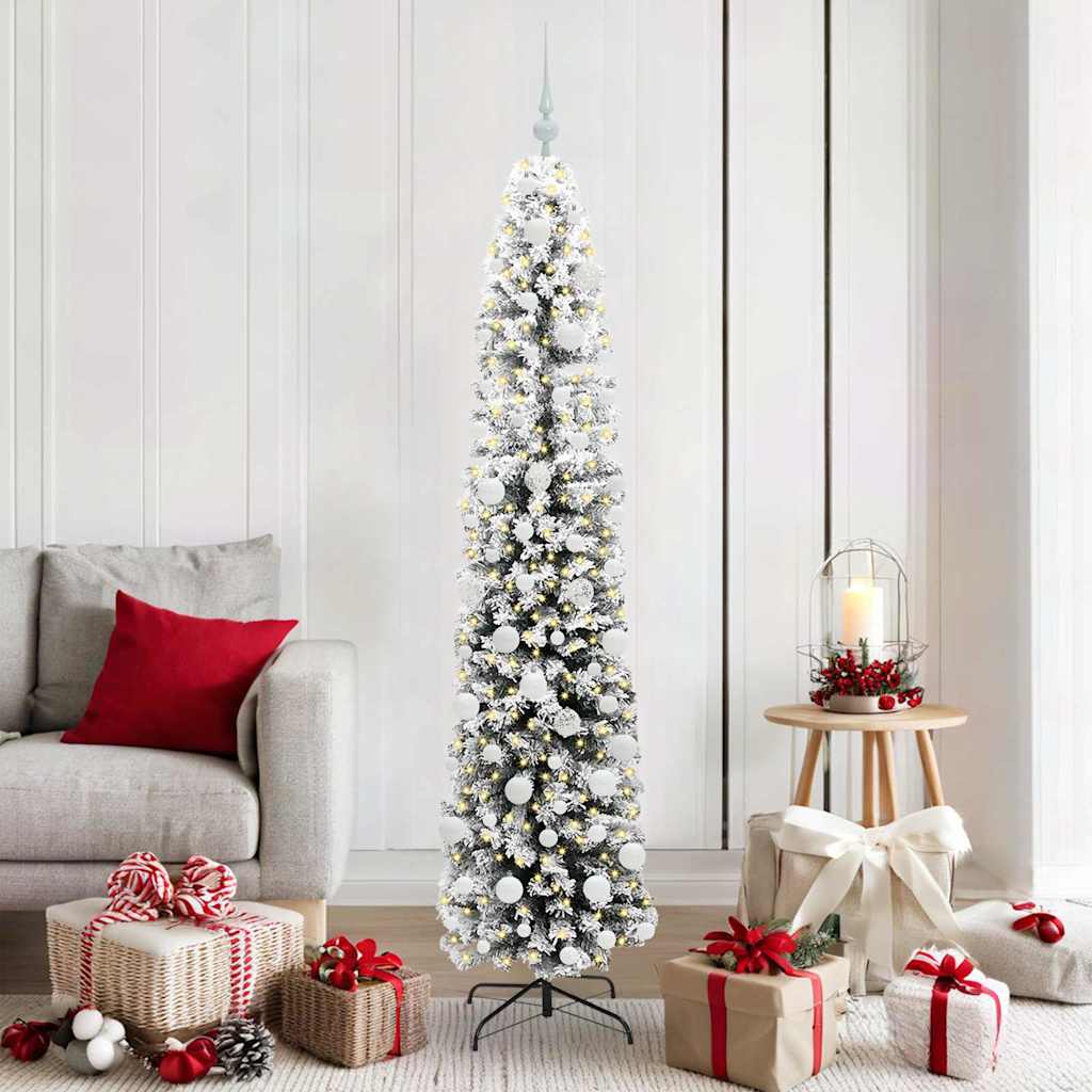 Künstlicher Weihnachtsbaum mit 300 LEDs mit Ständer Grün 180 cm