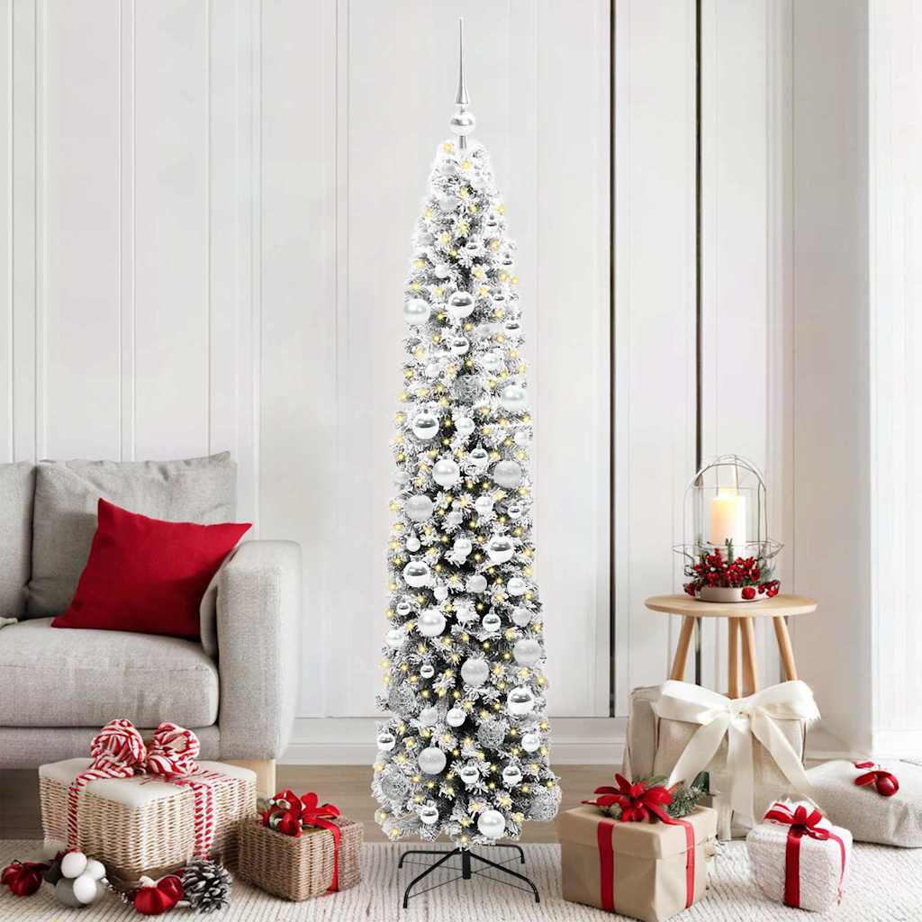 Künstlicher Weihnachtsbaum mit 300 LEDs mit Ständer Grün 180 cm