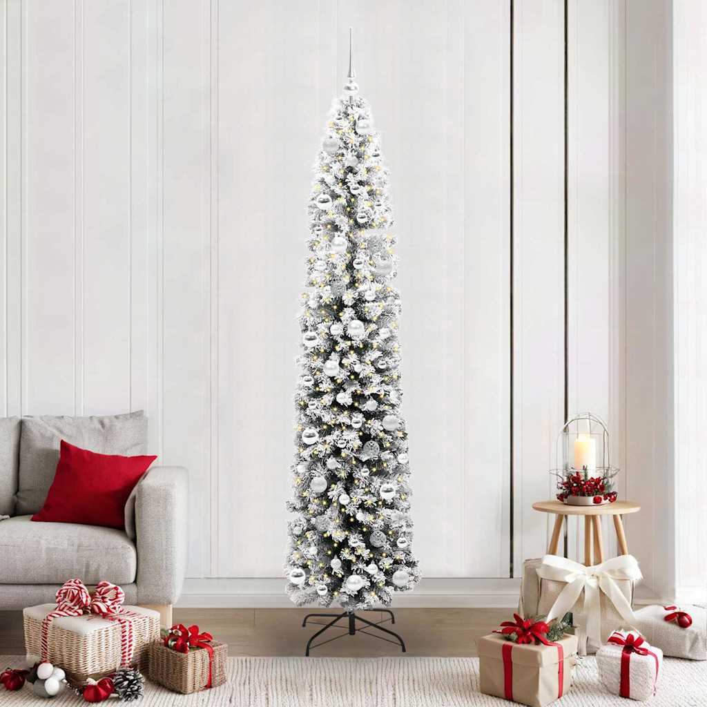 Künstlicher Weihnachtsbaum mit 300 LEDs mit Ständer Grün 210 cm