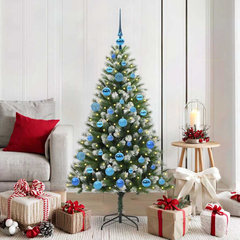 Künstlicher Klapp-Weihnachtsbaum mit Schneeüberzug 150 LEDs