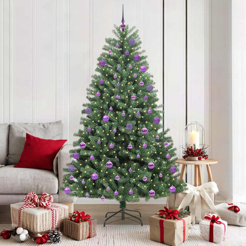 Künstlicher klappbarer Weihnachtsbaum Grün 180 cm
