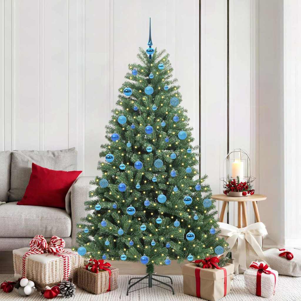 Künstlicher klappbarer Weihnachtsbaum Grün 180 cm