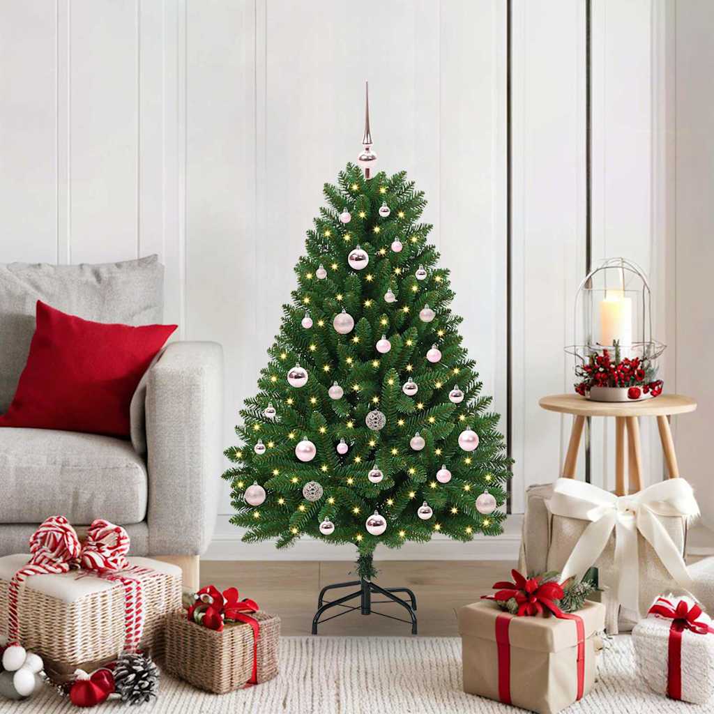 Künstlicher Weihnachtsbaum 120 cm 150 LEDs Warmes Weiß Grün