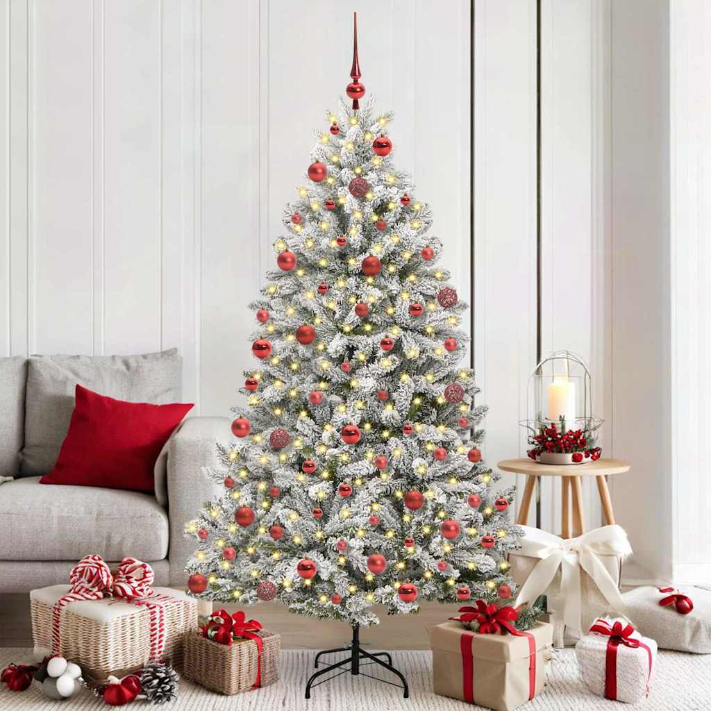 Künstlicher Weihnachtsbaum 180 cm 300 LEDs Warmes Weiß
