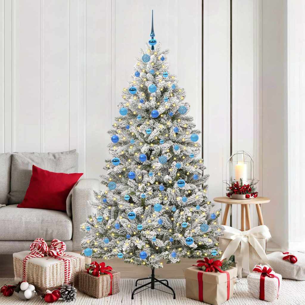 Künstlicher Weihnachtsbaum 180 cm 300 LEDs Warmes Weiß