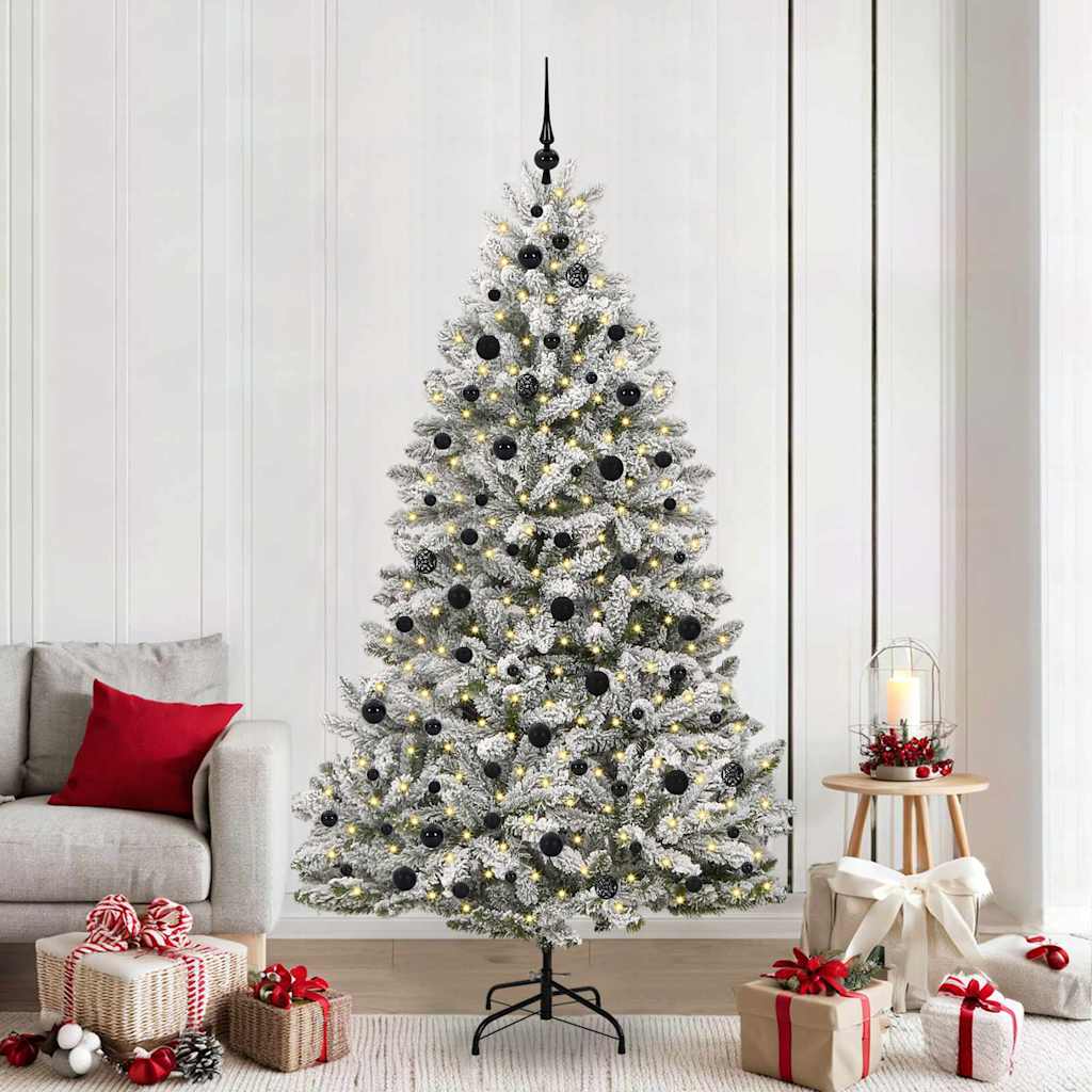 Künstlicher Weihnachtsbaum 210 cm 300 LEDs Warmes Weiß