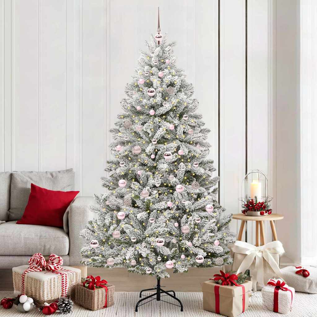 Künstlicher Weihnachtsbaum 210 cm 300 LEDs Warmes Weiß