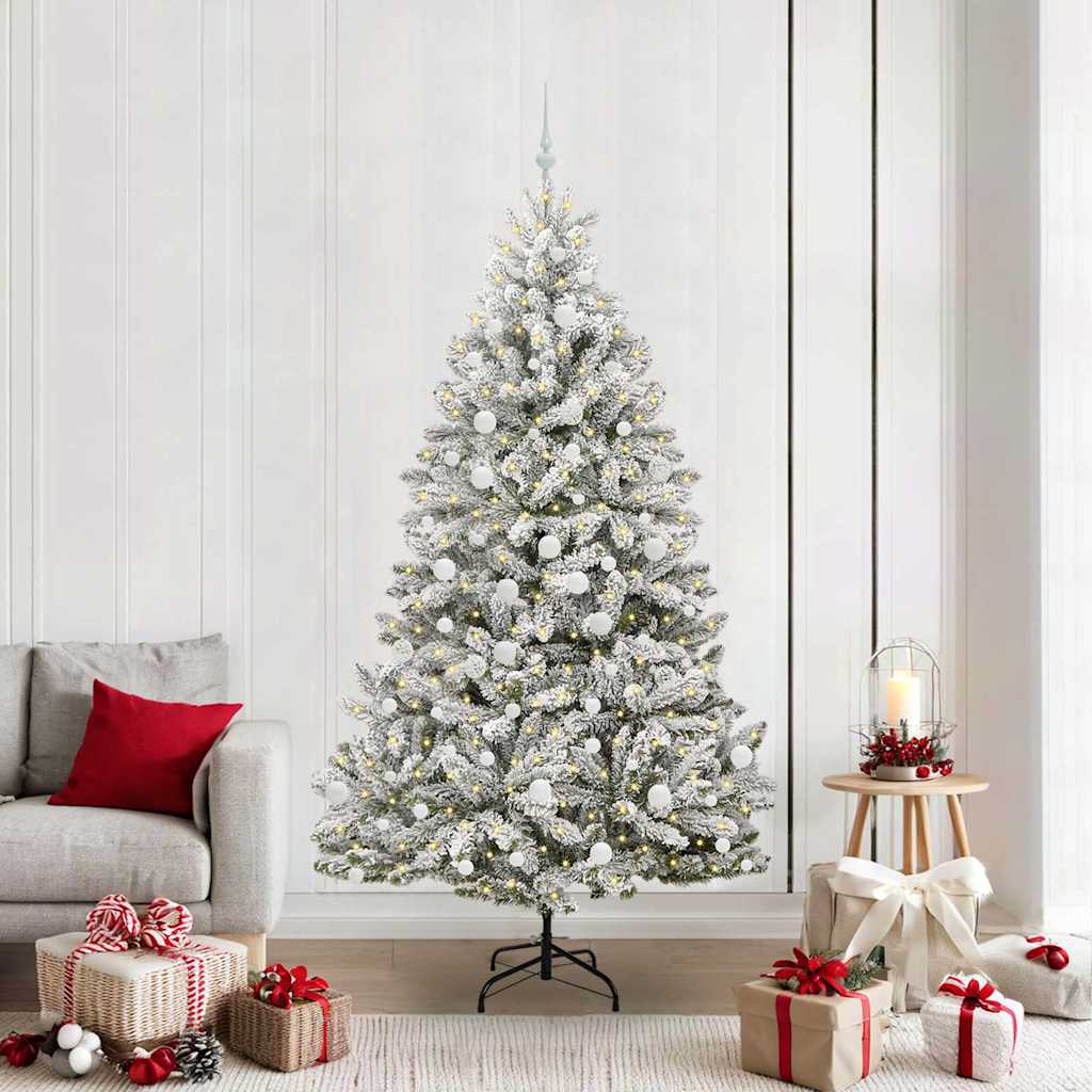 Künstlicher Weihnachtsbaum 210 cm 300 LEDs Warmes Weiß