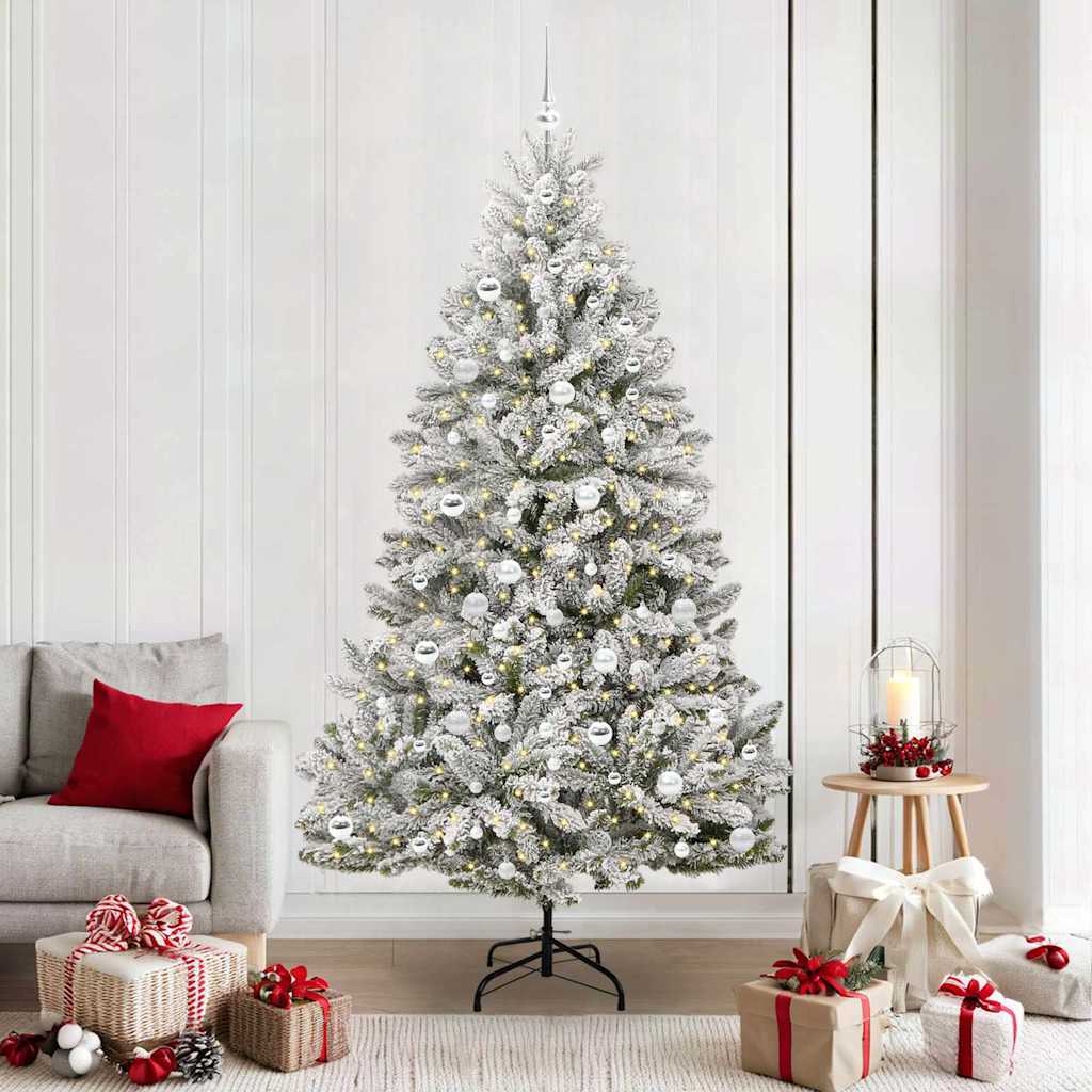 Künstlicher Weihnachtsbaum 210 cm 300 LEDs Warmes Weiß
