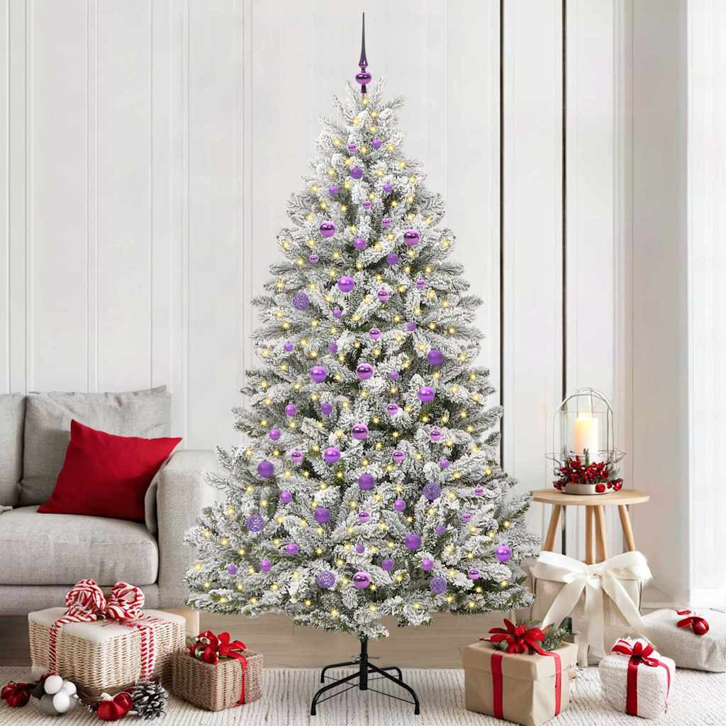 Künstlicher Weihnachtsbaum 210 cm 300 LEDs Warmes Weiß