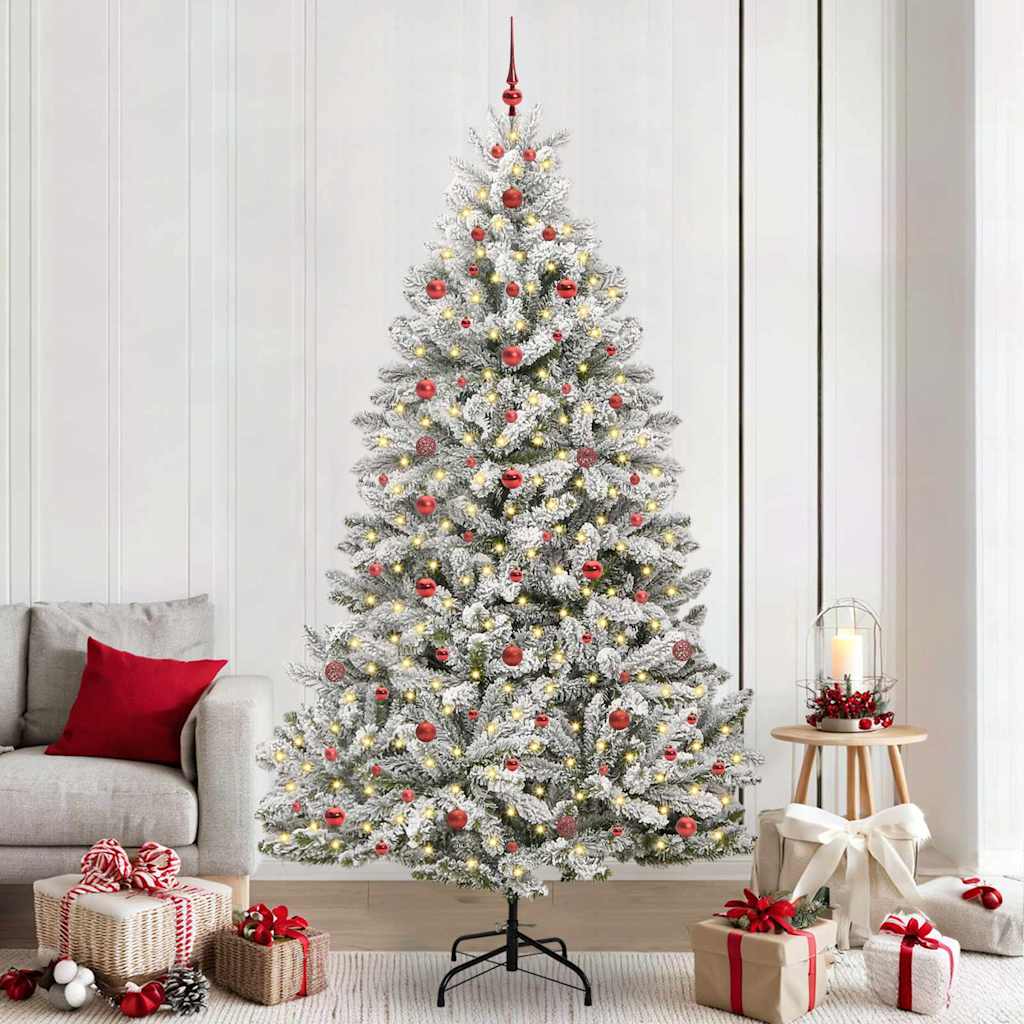 Künstlicher Weihnachtsbaum 240 cm 300 LEDs Warmes Weiß