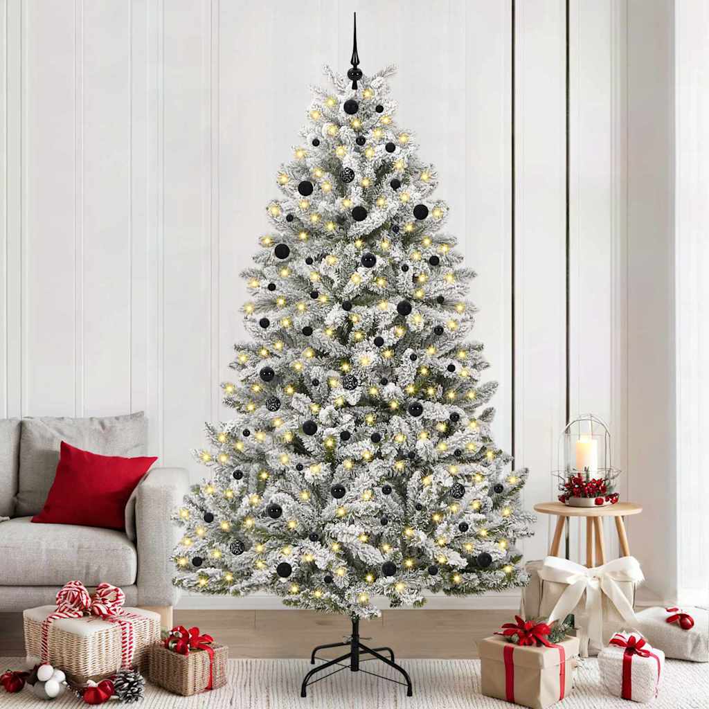 Künstlicher Weihnachtsbaum 240 cm 300 LEDs Warmes Weiß