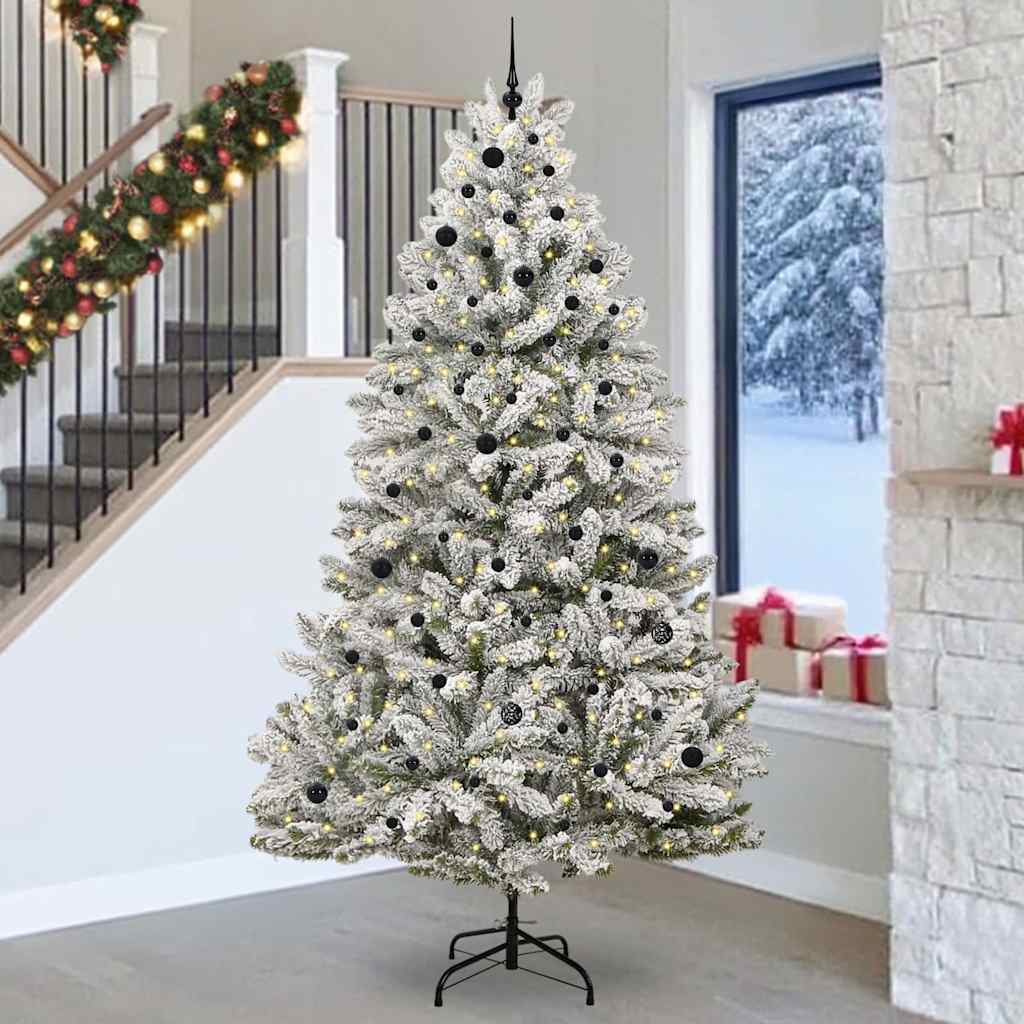 Künstlicher Weihnachtsbaum 270 cm 300 LEDs Warmes Weiß